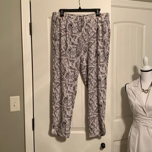 Banana Republic Casual Pants Black & White Size 8